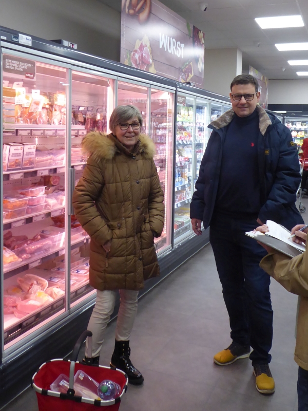 Sebastian Kern mit Kundin Gabriele D.