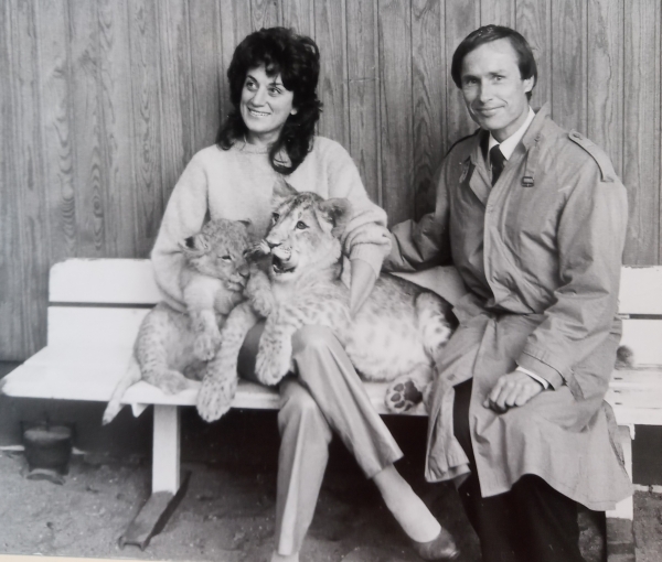 Wilde Wesen in Tier- und Menschenform: Letizia und Christoph Cremer in jüngeren Jahren Foto: zg