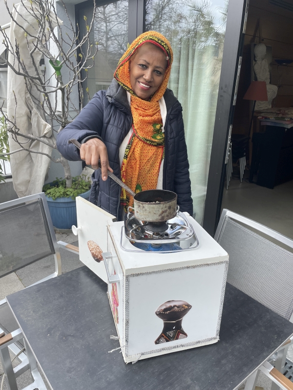 Der Kaffee wurde frisch vor-Ort geröstet. (Foto: Ansgar Hofmann)