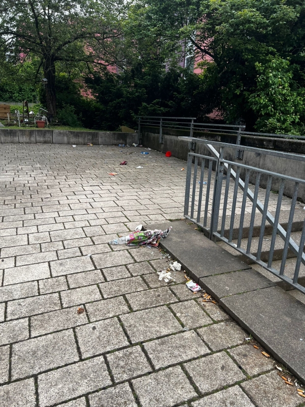 Ein weiteres Beispidel für Müll in der Emmertsgrundpassage