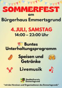 Sommerfest Emmertsgrund am Bürgerhaus