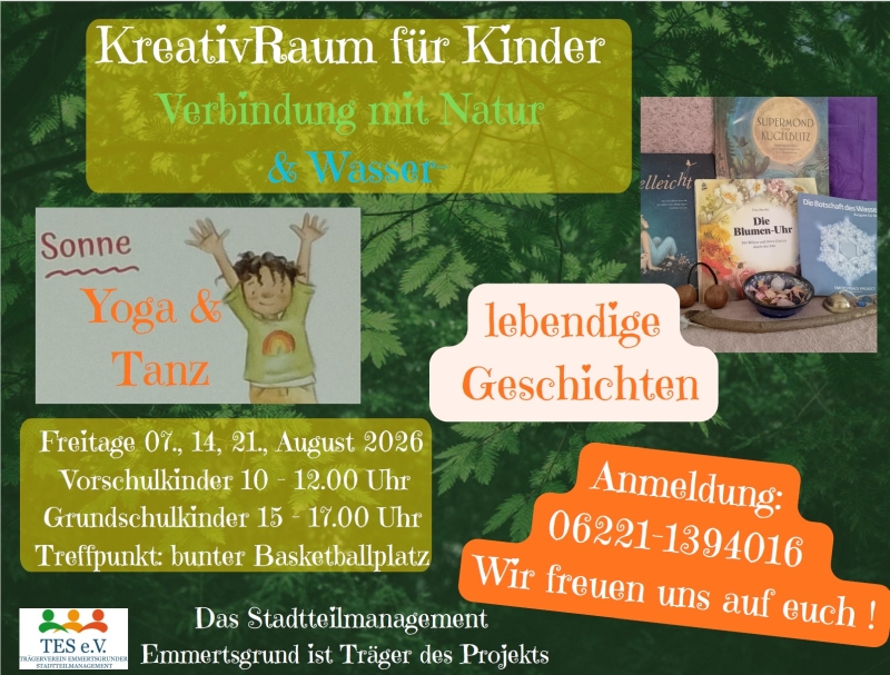 Kinder-Yoga: 7., 14. und 21. August