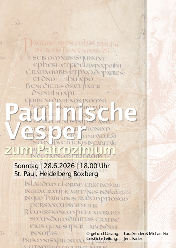 Aushang zur Orgelvesper, Michael Fix